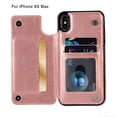 thumbnail image 1 of Matsuzay Funda de cuero Premium Slim Fit de lujo para 11 Pro XR XS Max 6 6s 7 8 Plus 5S, funda tipo billetera, ranuras para tarjetas, a prueba de golpes Teléfono y Comunicación, 1 of 6
