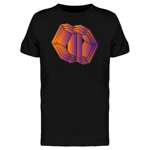 Geometric figure in sunset colors Men's T-shirt