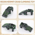 thumbnail image 4 of Hermit Crab Climbing Toys with Food Dish,Hermit Crab Water Bowl with Climbing Ramp,Resin Hermit Crabs Hideout,Hermit Crabs Tank Accessories Decor (Grey, 5.11 x2.16 x1.77in), 4 of 6