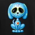 thumbnail image 3 of CafePress - Blue Zombie Sugar Skull Puppy Pajamas - Women's Short Sleeve Print T-Shirt and Pants Dark Cotton Pajama Set, 3 of 7