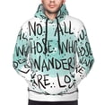thumbnail image 5 of Bingfone Not All Who Wander Are Lost1 Men'S Drawstring Hoodie Long Sleeve Pocket Sweatshirts-3x-Large, 5 of 9
