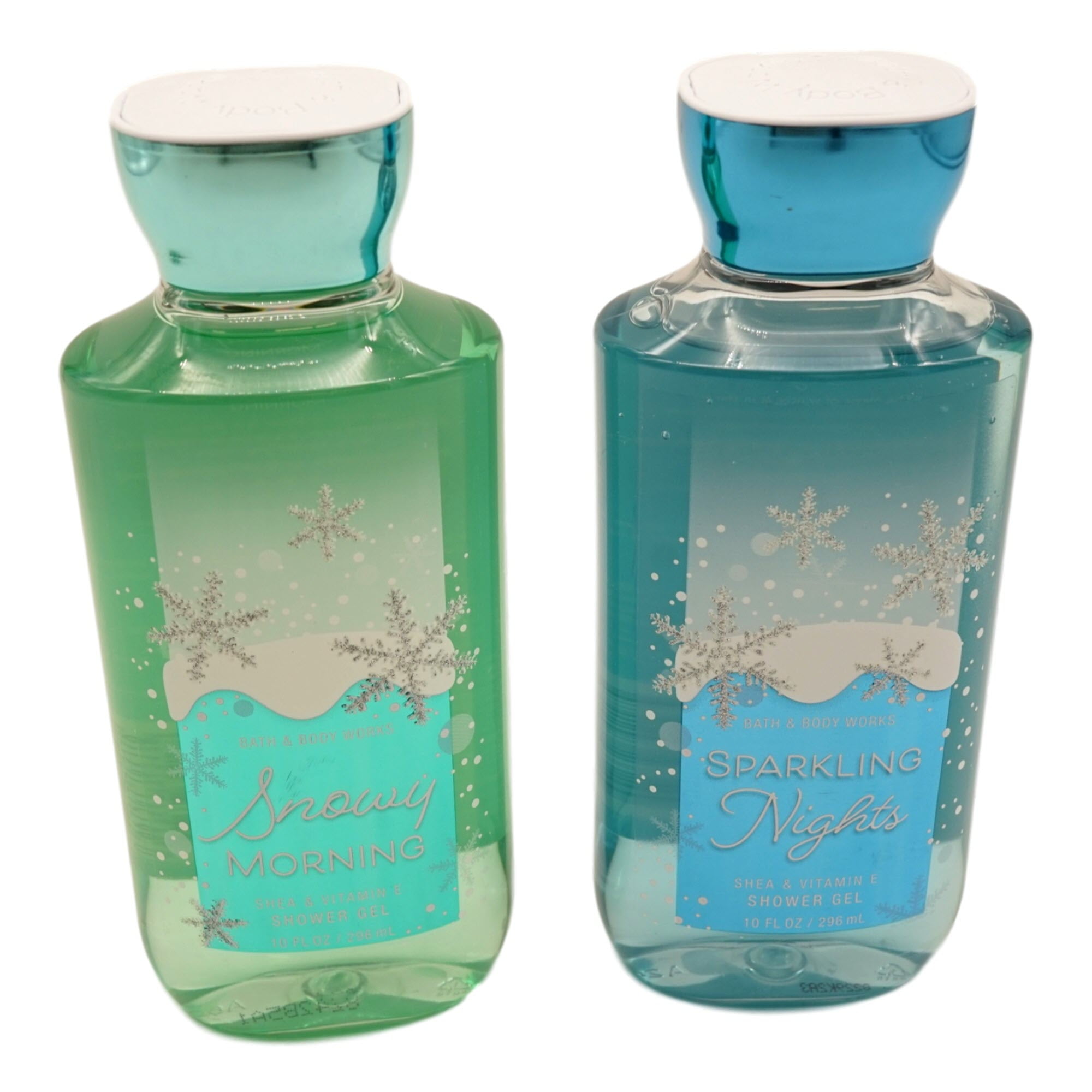 Bath and Body Works 2 Pack Snowy Morning and Sparkling Nights Shower