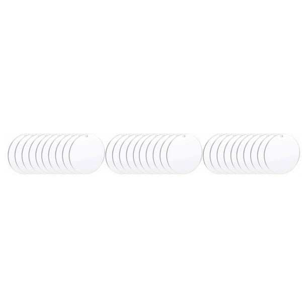 Matsuzay Placa de disco acrílico para artistas fáciles y artísticos, placas profesionales fáciles, 7,6 cm2 mm/20 piezas, 15 cm2 mm/10 piezas Type1 NO1