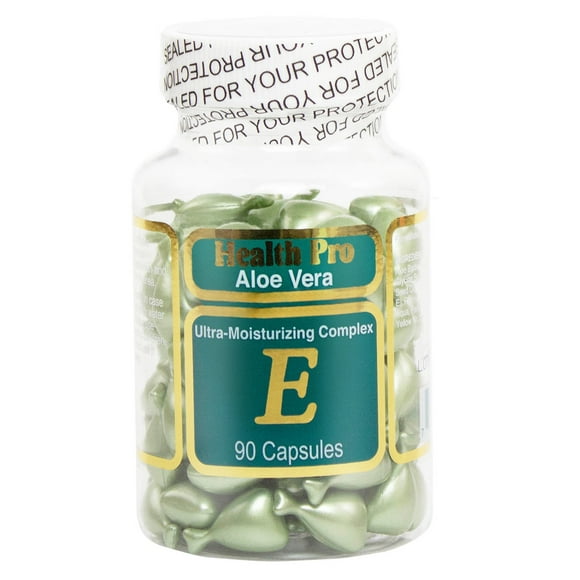 Aloe Vera et Huile de Vitamine E, 90 Capsules
