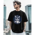 thumbnail image 3 of T-Shirts for Men, Cat Coffee Crew Neck Cotton T-Shirt Men's Short Sleeve, 3 of 8