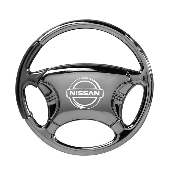 Nissan Black Pearl Steering Wheel Key Chain