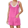 thumbnail image 2 of ZAZYULZ Pants Rompers for Women Women's Casual Summer Rompers Overalls Jumpsuit Shorts(Hot Pink,Xl), 2 of 5