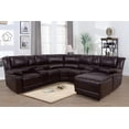 thumbnail image 2 of Manual Recliner Sofa Set with Storage and Cup Holder Push-back Chaise, 2 of 6