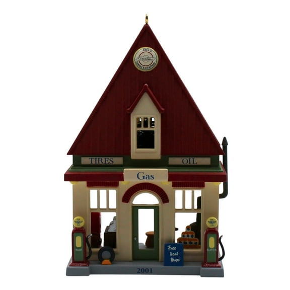 Hallmark Ornament: 2001 Service Station | QX8045