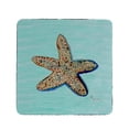 thumbnail image 1 of Betsy Drake CT604C Aqua Starfish Coaster - Lot de 4, 1 of 1