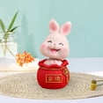 thumbnail image 2 of WLPZXP Chinese Resin Statues Figurine Sculpture, Tabletop Desk Decoration Car Dashboard Pink Lucky, 2 of 6
