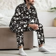 thumbnail image 5 of Wukai Skeleton Men's Long-Sleeve Pajama Set - Comfortable Sleepwear with Button-Down Shirt and Pants-XX-Large, 5 of 6