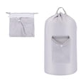thumbnail image 1 of Mochila Bolsa de Lavandería Bolsa de Ropa Sucia 40x76cm Resistente para Viajes gris, 1 of 9