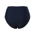thumbnail image 6 of Gibobby Women High Waisted Bikini Bottoms Tummy Control Swimsuit Bottoms Ruched Bathing Suit Bottom(Navy,M), 6 of 8