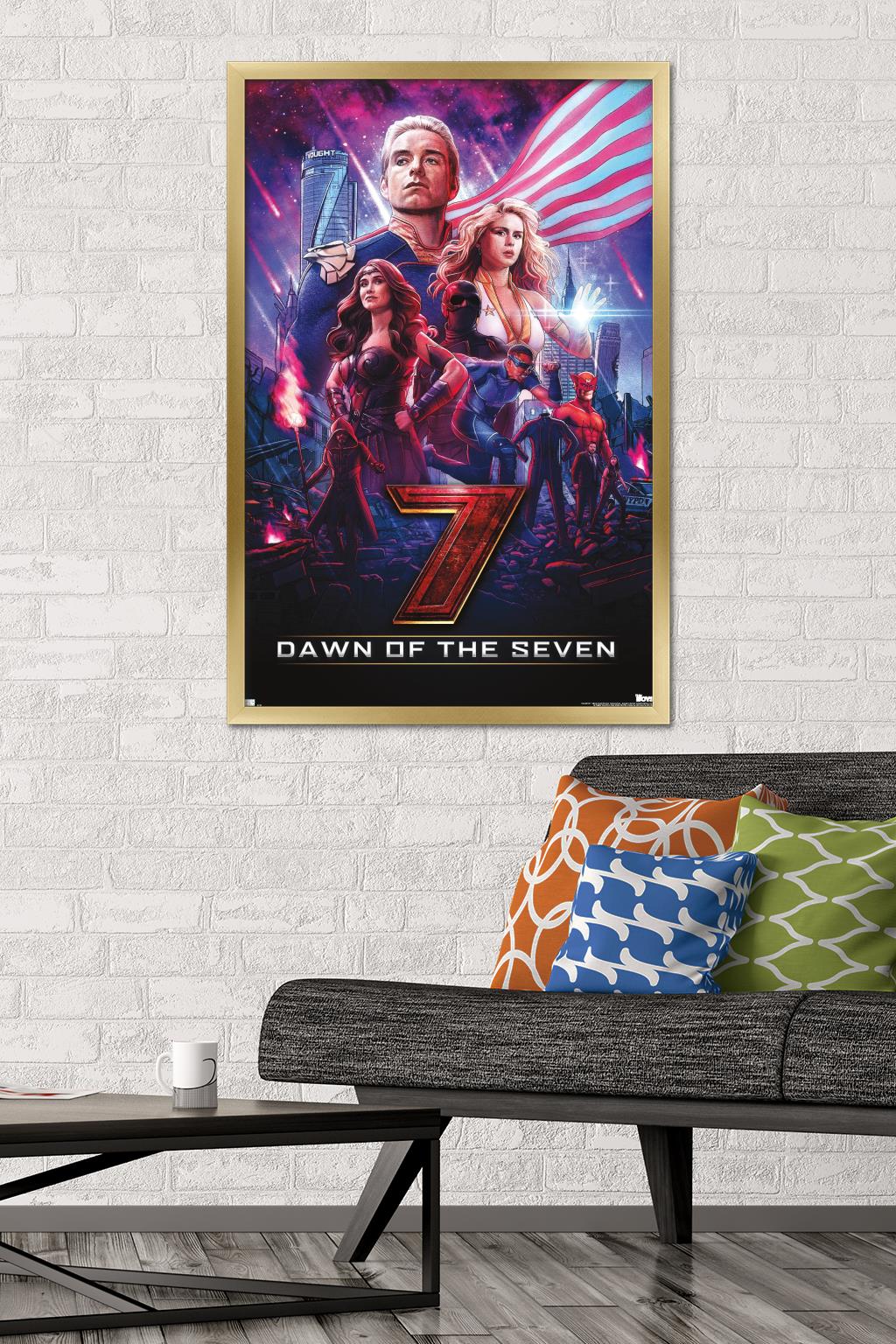 The Boys: Season 3 - Dawn of the Seven Wall Poster, 22.375" x 34" Framed