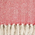 thumbnail image 2 of Tango Red Chevron Handloom Throw, 2 of 9