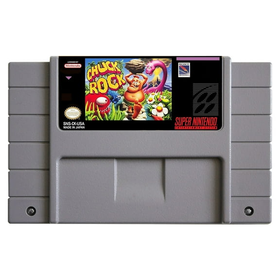 SNES Games Cartridge Chuck Rock