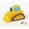Pack of 4 Yellow Bulldozer Piggy Banks with Sound