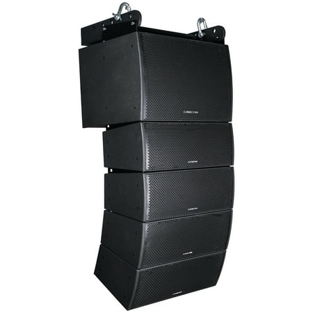 Sound Town All-Weather Line Array System with 15-inch Water-Resistant Line Array Subwoofer Four Compact Dual 8-inch Line Array PA Speakers Full Range/Bi-amp Switchable Black (ZETHUS-IP115S208X4) - image 8