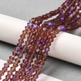 thumbnail image 4 of Transparent Electroplate Glass Beads Strands AB color Plated Faceted Bicone Medium Purple 2.9~3.3mm 135~140pcs/strand 38~40cm, 4 of 4
