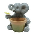 thumbnail image 1 of koolsoo Jardinière Statue d'Éléphant de Jardin Adorable pour Entrée de Pelouse Intérieure et Extérieure avec un Papillon, 1 of 9