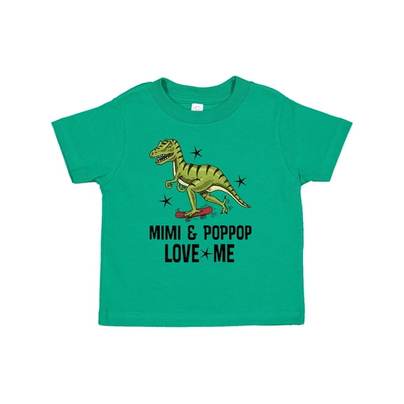 Inktastic Mimi and Poppop Love Me Dinosaur Boys Toddler T-Shirt