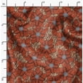 thumbnail image 2 of Soimoi Poly Canvas Orange Fabric By the Yard - 56 Inch Wide - African Tribal Material - Artistic and Modern Patterns for Various Uses Printed Fabric, 2 of 6