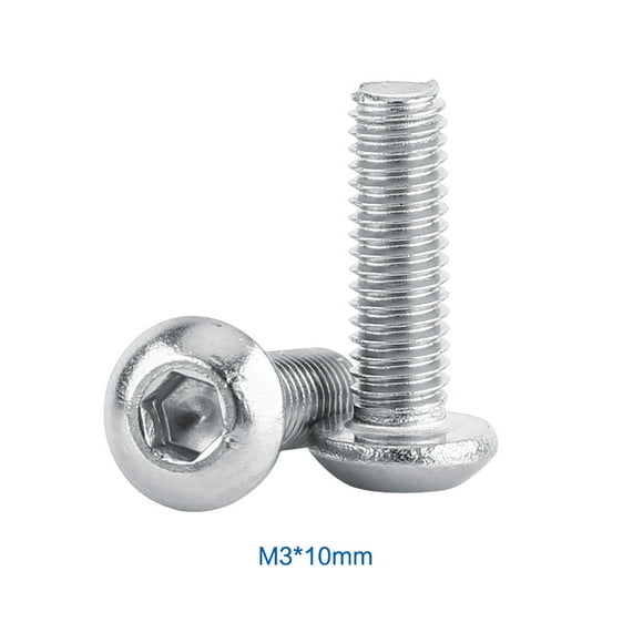 Oubit Hexagonal Socket Screw,100pcs Bag Button Head Machine Screw Machine Screw Stylish and Modern