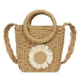 thumbnail image 2 of Bolso Bandolera Bonito Bolsa cruzado con diseño de girasol, Bolsas informales tejidos a mano, elegante Bolsa de playa de verano Likrtyny Para Estrenar, 2 of 9