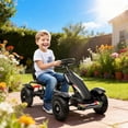 thumbnail image 2 of Aosom Kart à Pédales pour Enfants avec Siège Ajustable, Roues en Caoutchouc, Noir, 2 of 10