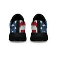 thumbnail image 4 of Memorial Day Stnd For The Veteran ChriStan Cross Memorial American flag Shoes Sneakers Black Size 12, 4 of 7