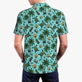 thumbnail image 4 of Balery Pineapple Sea Turtle Printed Men’s Short Sleeve Polo Shirt, Midweight Men's Shirt,Golf Polo shirts -X-Large, 4 of 9