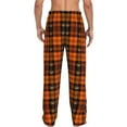 thumbnail image 7 of Salouo Halloween Tartan Plaid Print Pajama Pants for Men, Lounge Pants Elastic Waistband Casual Men's sleepwear Loungewear Sleep Pajama Pant -Small, 7 of 7