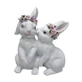 thumbnail image 3 of Figura de conejo de Pascua, estatua de conejo, hermosa pieza coleccionable para centro de mesa de Pascua Pareja, 3 of 9