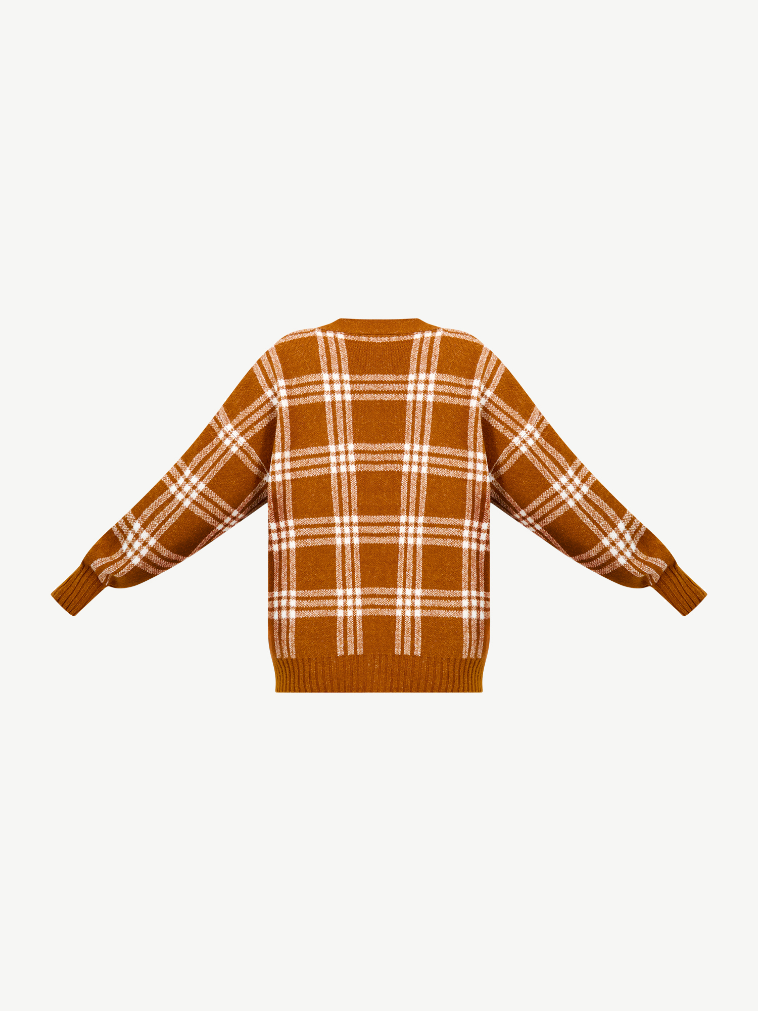 Grandpa Plaid Fuzzy Cardigan - Walmart 
