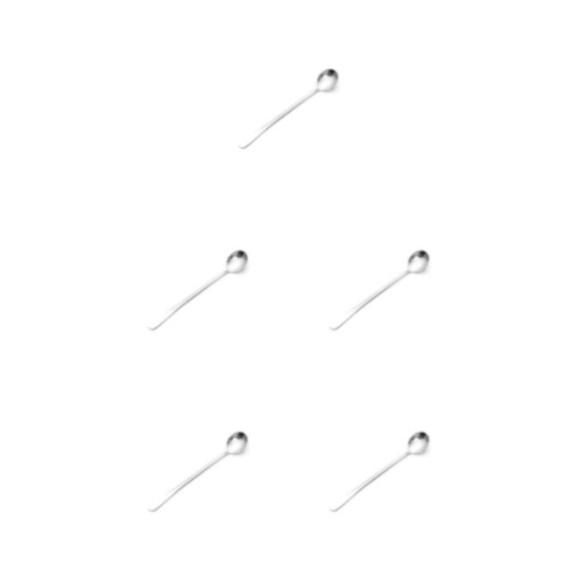 Transemion Durable And Elegant Stainless Steel Tea Spoon For Any Occasion Suitable For All Occasions Safe silver spoon 5Set