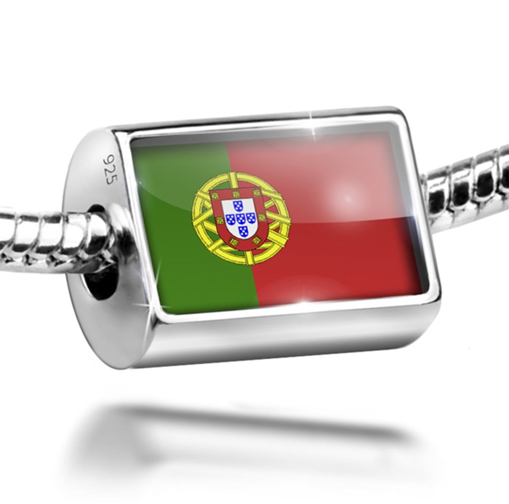 Bead Portugal Flag Charm Fits All European Bracelets by NEONBLOND
