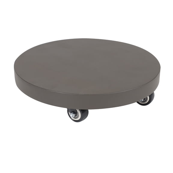 Better Homes and Gardens 12in Round Recreate Plant Caddy with 4 Wheels for Indoor and Outdoor Use