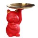 thumbnail image 1 of Bandeja De Almacenamiento De La Estatua Del Gato De La Suerte Estatua de gato de la suerte de resina, bandeja de almacenamiento, adornos, figuritas de gato, decoración del hogar (rojo grande), 1 of 7