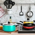 thumbnail image 2 of Nutrichef 15 Piece Nonstick Kitchen Pot Pan Utensil Cookware Set Multicolor, 2 of 4