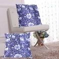 thumbnail image 6 of Purple Flowers Throw Pillow Covers 16x16 Inch 2 Packs Decorative Square for Living Room Couch Bed Sofa, 6 of 6