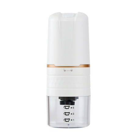 

Electric Coffee Grinder Automatic Beans Mill Portable Espresso Machine Maker for Cafe Home Travel USB Rechargeable White