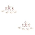 thumbnail image 2 of QualitChoice Mini House Tableware Set Fitting Miniature Teapot Model Kitchen Adornment Interesting Dinnerware Kit Models Accessories Tulips 2Set, 2 of 6