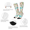thumbnail image 4 of Bingfone Compression Socks for Women and Men Long Socks for Running Athletic Cycling Nurse-Wild Sea Life, 4 of 8