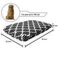 thumbnail image 2 of Black and White Pet Bed, Modern Boho Geometric Stripes Pattern Mosaic Style Abstract Art Deco, Resistant Pad for Dogs and Cats Cushion with Removable Cover, 24" x 39", Charcoal Grey, by Ambesonne, 2 of 4