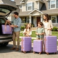 thumbnail image 3 of Hardside Luggage Sets 6 Piece, Hardshell Suitcase with TSA Lock Spinner Wheel and Travel Duffle Bag.Light Purple, 3 of 9