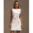 thumbnail image 2 of Vestido ajustado sin mangas con forma de caracola de diamantes coloridos de Tsukko, 2 of 5