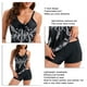 thumbnail image 4 of Trajes de Baño de dos piezas ANGGREK para mujer Estampados de Moda Cuello en V, 4 of 6