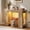 Brown Oak, variant on Homieasy 47'' Farmhouse Console Table with Charging Station and LED Lights for Hallway, Entryway, Living Room, Cracked Oak