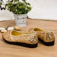 thumbnail image 6 of AUDeals Women’s Sequined Casual Shoes Bling Flat Fashion Sneakers Non Slip Low Top Platform Shoes for Daily Wear (Gold, 8), 6 of 9